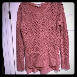 Knit layer top